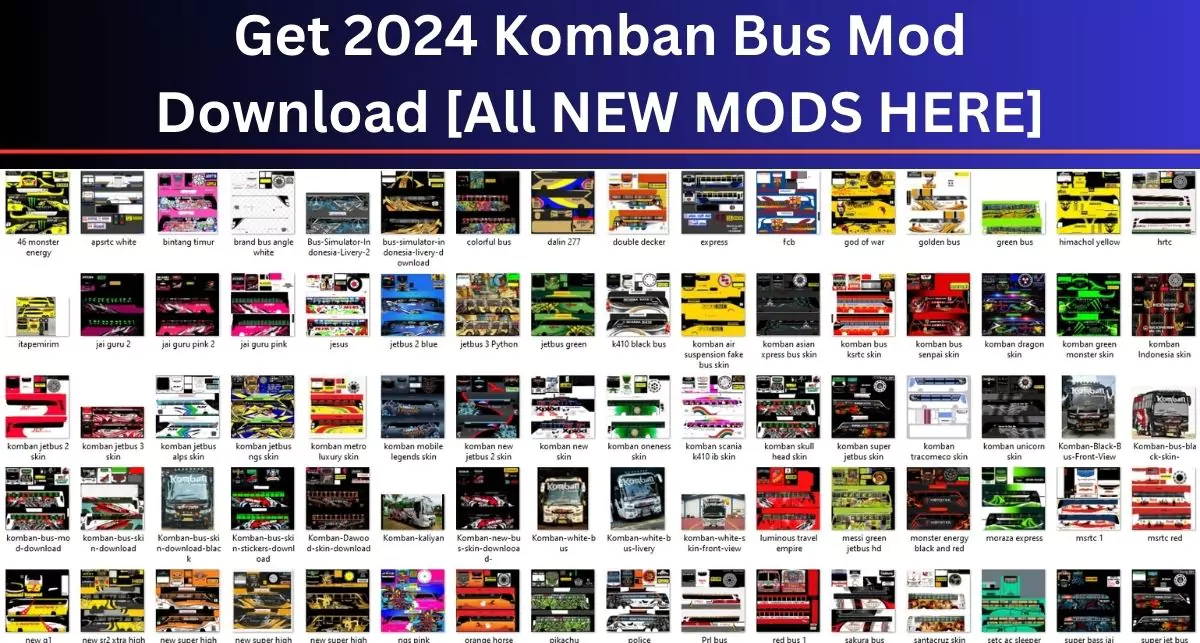 Get 2024 Komban Bus Mod Download